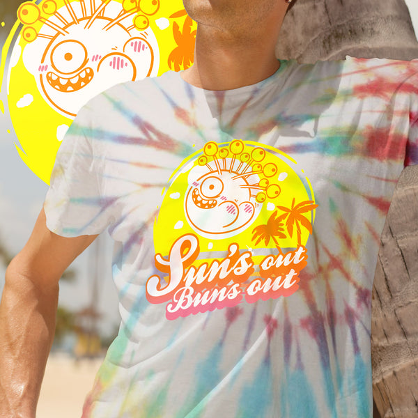 Sun’s Out, Buns Out Tie-Dye Tee