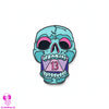 Vapor Wave Dice Guardian Skull Collector's Pin