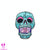 Vapor Wave Dice Guardian Skull Collector's Pin
