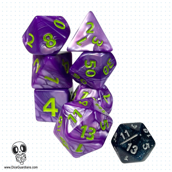 Behemoth Boulders Oversized Dice Set - Poison Purple