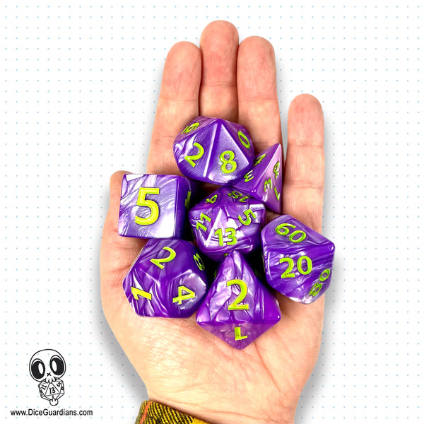 Behemoth Boulders Oversized Dice Set - Poison Purple