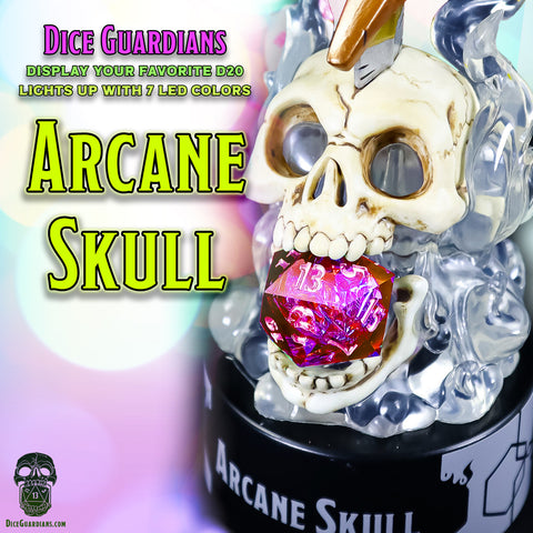 Arcane Skull Light Up Dice Guardian